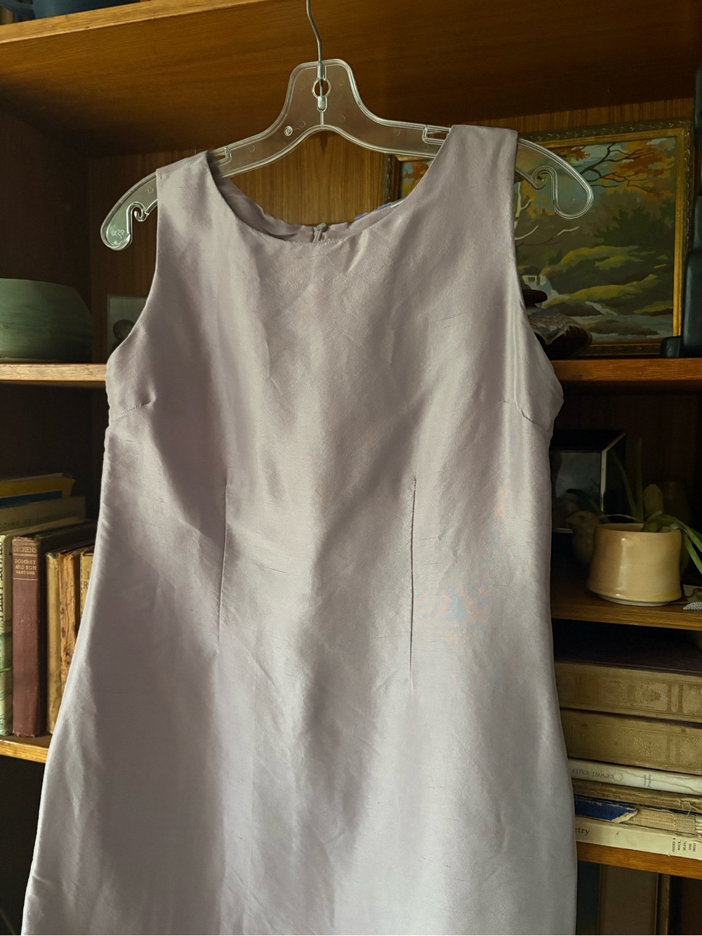 Y2K 100% Silk Maxi Minimalist Dress Vera Wang m/l - Picture 2 of 5